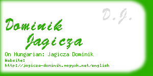 dominik jagicza business card